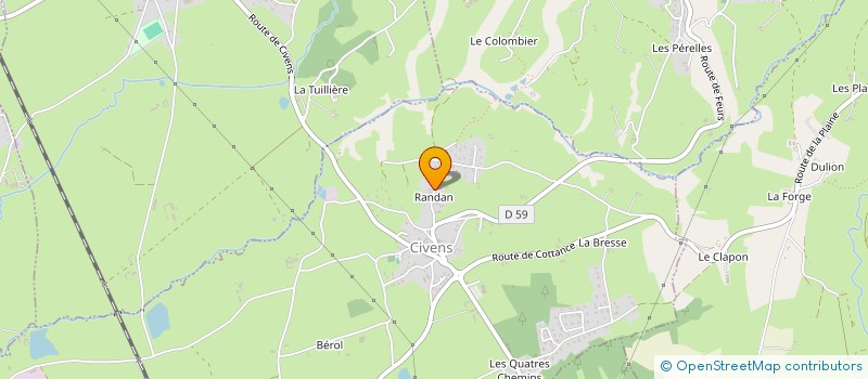 localisation de l'entreprise TAMANI  CIVENS