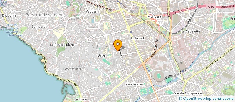 localisation de l'entreprise TAMAR 48  MARSEILLE