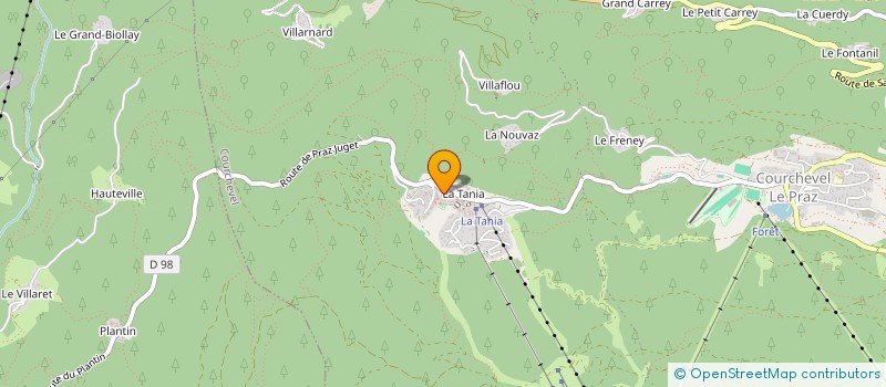 localisation de l'entreprise TAMARA à COURCHEVEL
