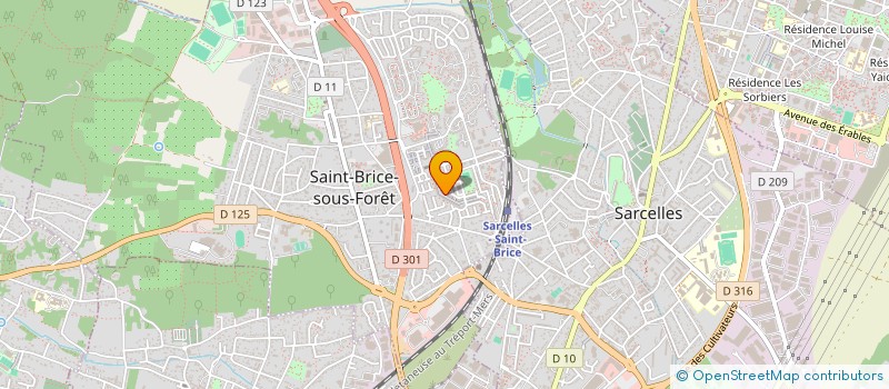 localisation de l'entreprise TAMARA-A à SAINT-BRICE-SOUS-FORET