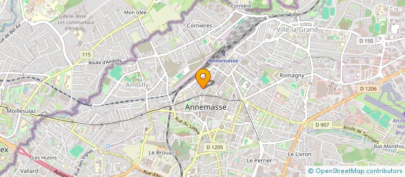 localisation de l'entreprise TAMARI à ANNEMASSE