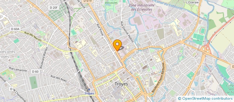 localisation de l'entreprise TAMARIN à TROYES