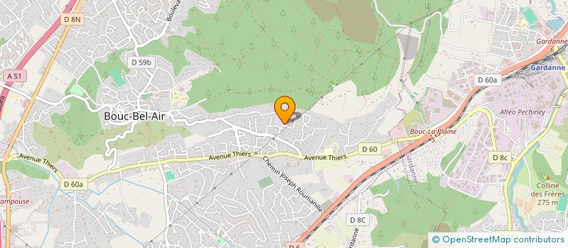 localisation de l'entreprise TAMARIS à BOUC-BEL-AIR
