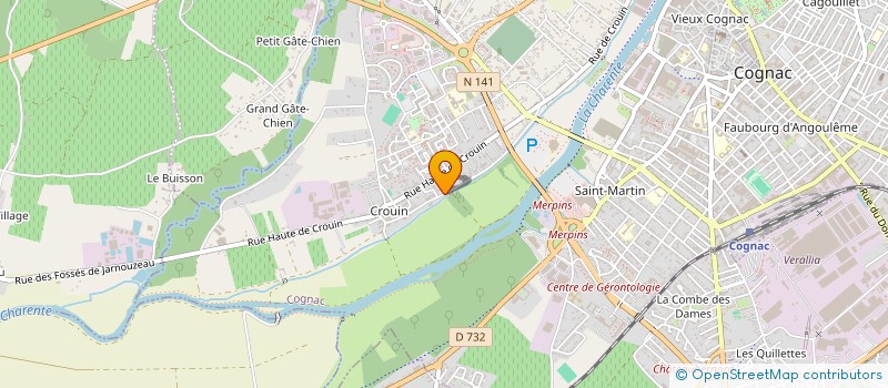 localisation de l'entreprise TAMARIS 4 à COGNAC