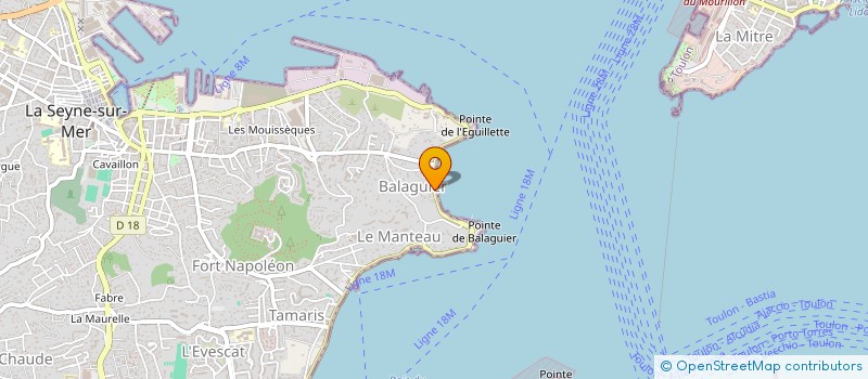 localisation de l'entreprise TAMARIS à LA SEYNE-SUR-MER