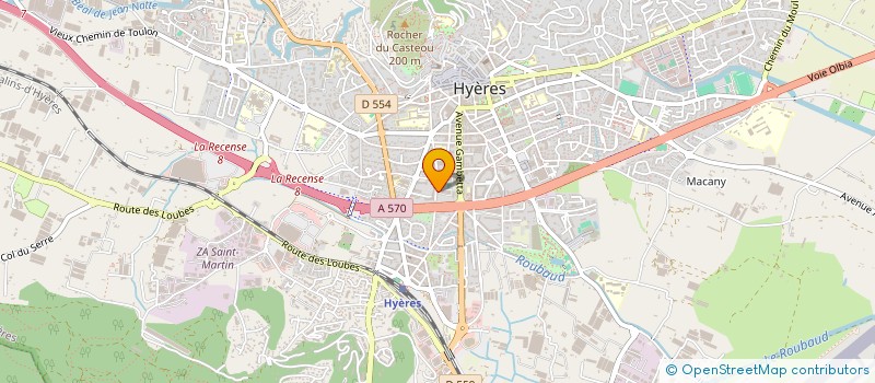 localisation de l'entreprise TAMARIS à HYERES
