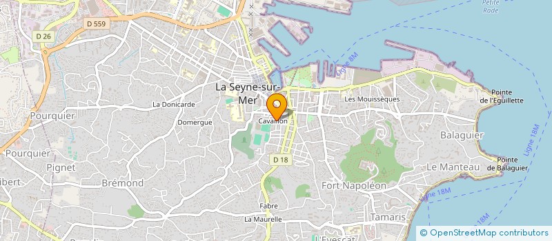 localisation de l'entreprise TAMARIS à LA SEYNE-SUR-MER