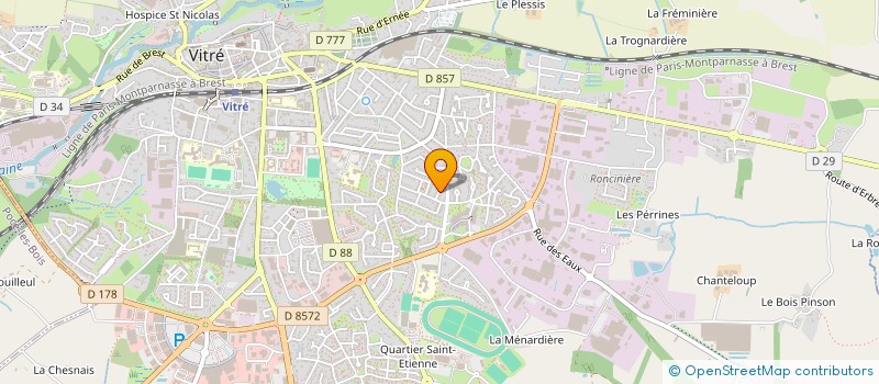 localisation de l'entreprise TAMARIS  VITRE
