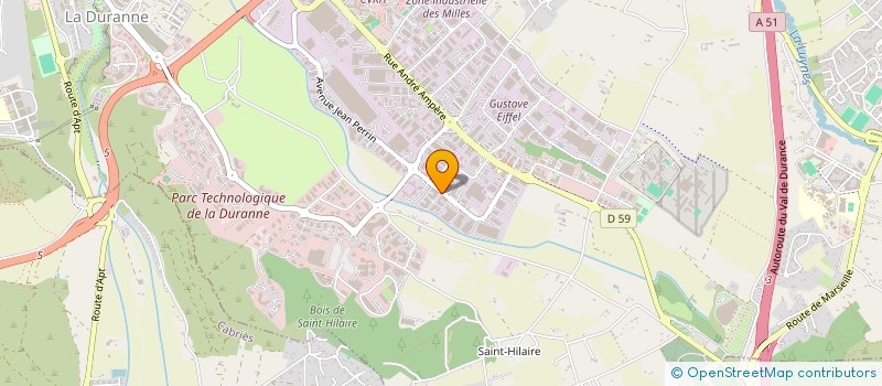 localisation de l'entreprise TAMARIS à AIX-EN-PROVENCE