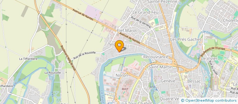 localisation de l'entreprise TAMARIS  NIORT