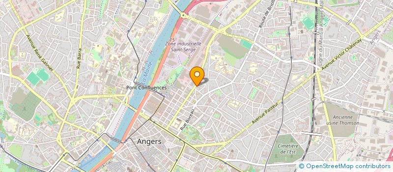 localisation de l'entreprise TAMARIS DECO à ANGERS