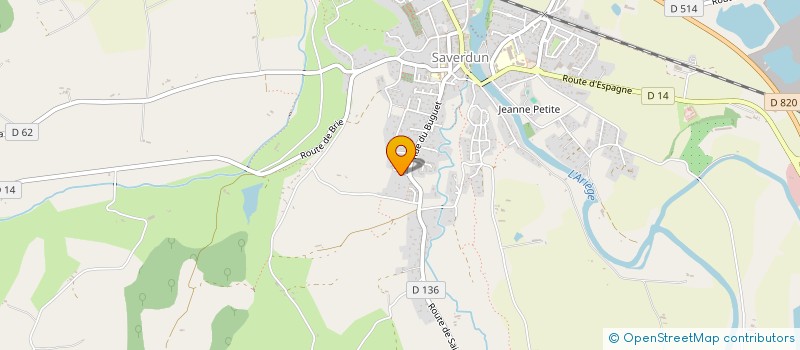 localisation de l'entreprise TAMARIU à SAVERDUN