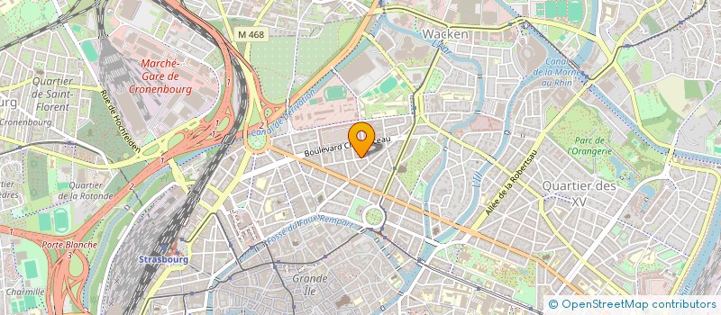 localisation de l'entreprise TAMARIX à STRASBOURG