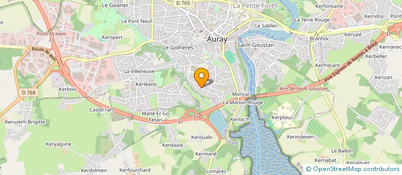 localisation de l'entreprise TAMARYS à AURAY
