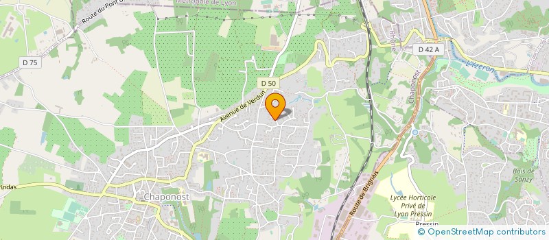 localisation de l'entreprise TAMARYS  CHAPONOST