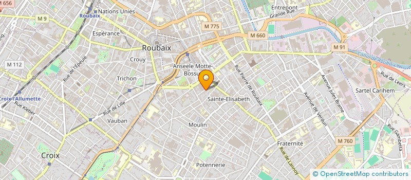 localisation de l'entreprise TAMASHA PROD  ROUBAIX