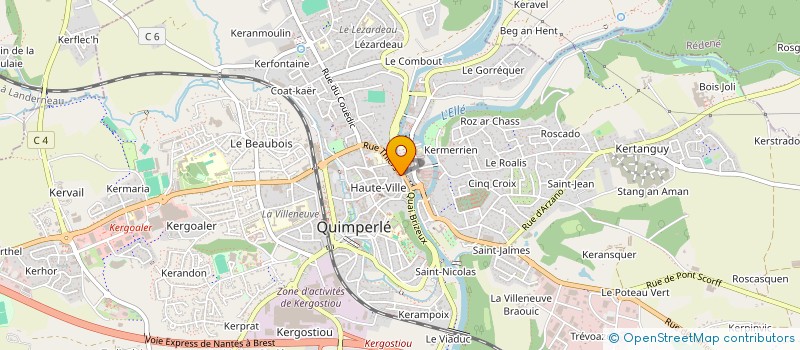 localisation de l'entreprise TAMASHOP à QUIMPERLE