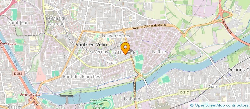 localisation de l'entreprise TAMAZIRT SOLIDAIRE  VAULX-EN-VELIN