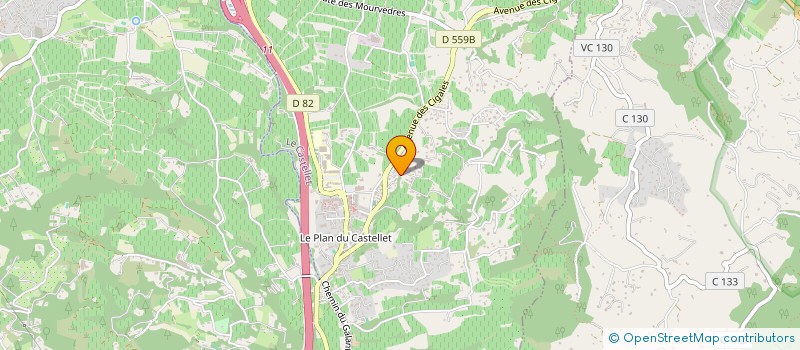 localisation de l'entreprise TAMBON AUDIBERT ET COMPAGNIE à LE CASTELLET