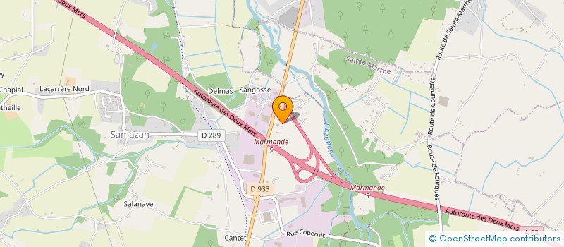 localisation de l'entreprise TAMBOUR BATTANT  SAMAZAN