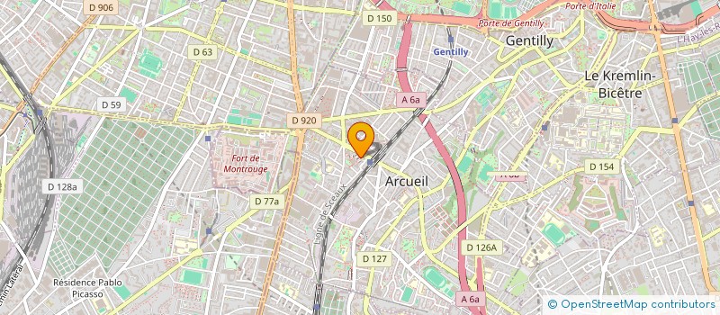 localisation de l'entreprise TAMBOUR D'AFRIQUE  ARCUEIL