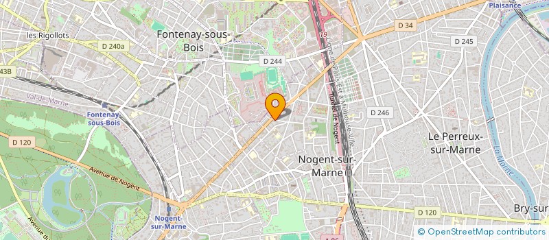 localisation de l'entreprise TAMBOUR ET TROMPETTES à NOGENT-SUR-MARNE