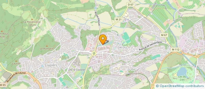 localisation de l'entreprise TAMBOURIN CLUB JACOU  JACOU