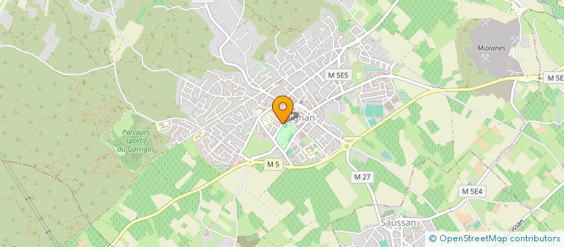 localisation de l'entreprise TAMBOURIN CLUB PIGNANAIS à PIGNAN
