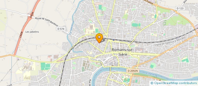 localisation de l'entreprise TAMBURINI INVEST  ROMANS-SUR-ISERE