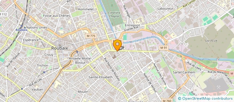 localisation de l'entreprise TAMBWE SCI  ROUBAIX