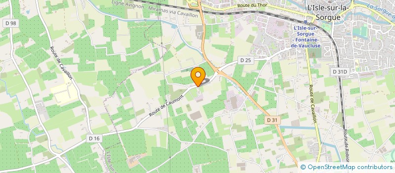 localisation de l'entreprise TAMISIER ENVIRONNEMENT à L'ISLE-SUR-LA-SORGUE