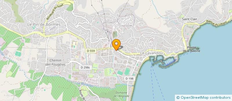 localisation de l'entreprise TAMO SARL à LE LAVANDOU