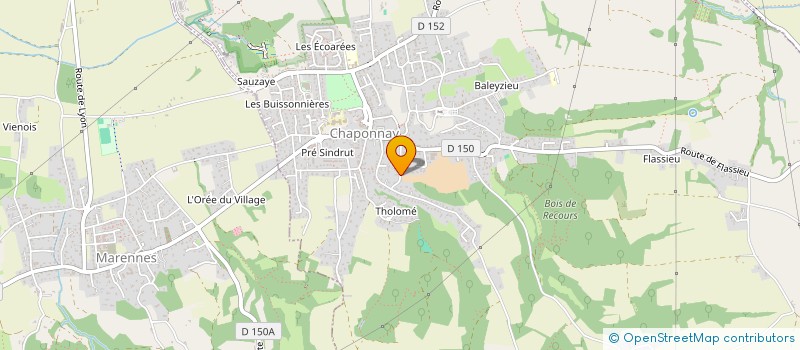 localisation de l'entreprise TAMORI  CHAPONNAY