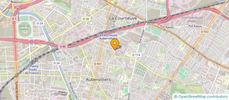 localisation de l'entreprise TAMOUL TELEVISION NETWORK à LA COURNEUVE