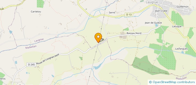 localisation de l'entreprise TAMP  LAUGNAC