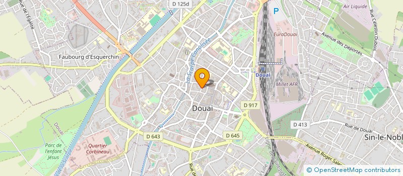 localisation de l'entreprise TAMPI à DOUAI