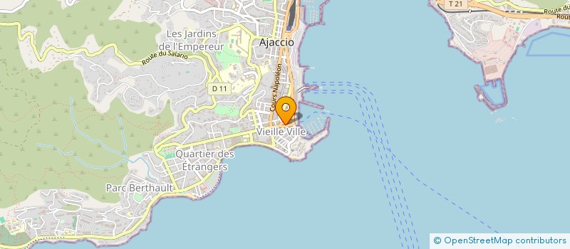 localisation de l'entreprise TAMPICO à AJACCIO