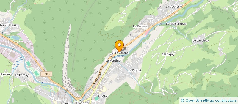 localisation de l'entreprise TAMTAM  THONES