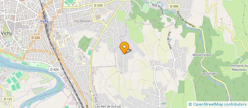 localisation de l'entreprise TAMY  LE VERNET