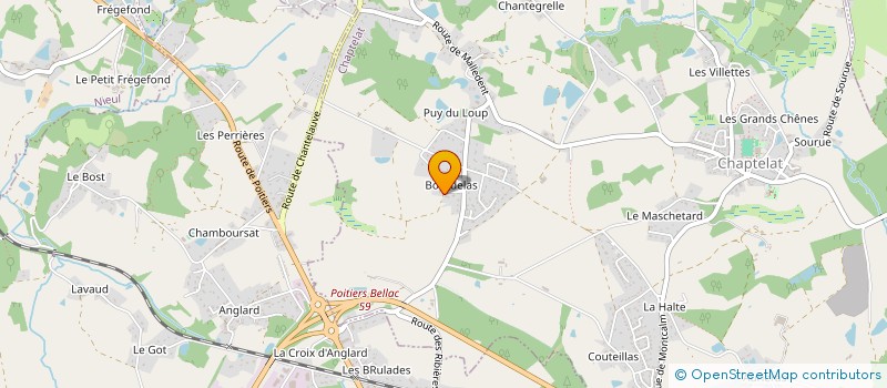 localisation de l'entreprise TANA à CHAPTELAT