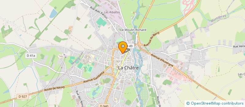 localisation de l'entreprise TANA à LA CHATRE
