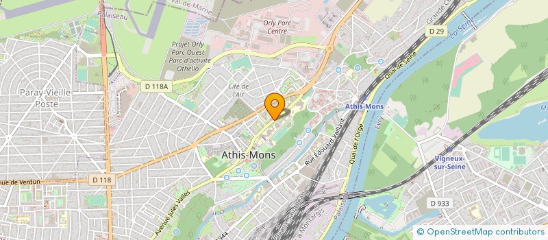 localisation de l'entreprise TANAGRA à ATHIS-MONS