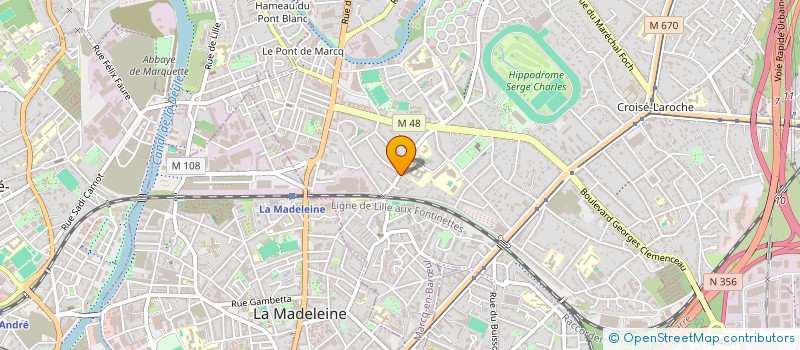 localisation de l'entreprise TANAGRA à MARCQ-EN-BARŒUL