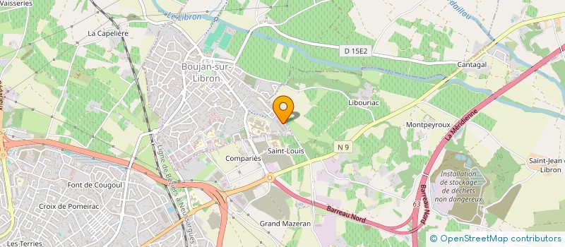 localisation de l'entreprise TANAPU à BOUJAN-SUR-LIBRON