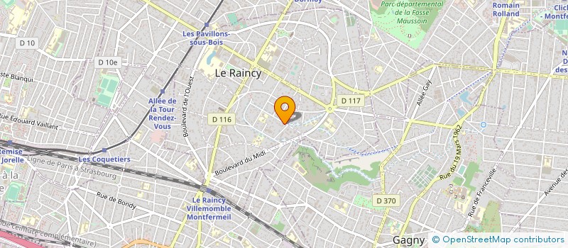 localisation de l'entreprise TANBAT à LE RAINCY
