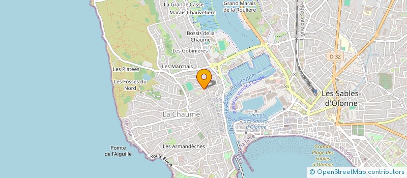localisation de l'entreprise TANCHET BEACH à LES SABLES D'OLONNE