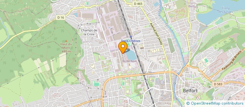 localisation de l'entreprise TANDEM  BELFORT