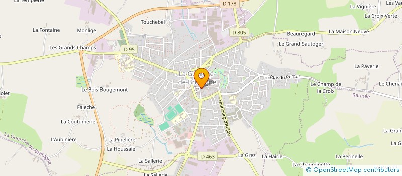 localisation de l'entreprise TANDEM à LA GUERCHE-DE-BRETAGNE
