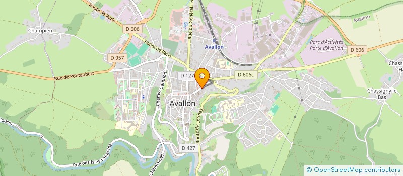 localisation de l'entreprise TANDEM à AVALLON