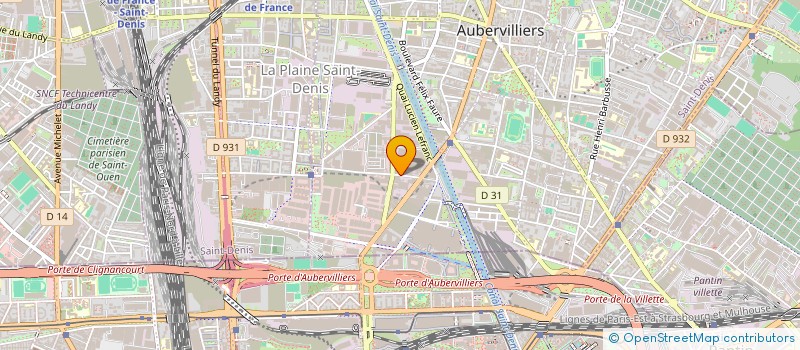 localisation de l'entreprise TANDEM  AUBERVILLIERS